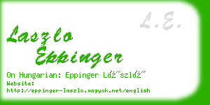 laszlo eppinger business card